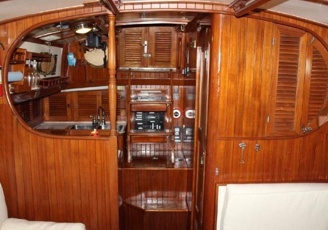 The galley of Beautiful Dreamer