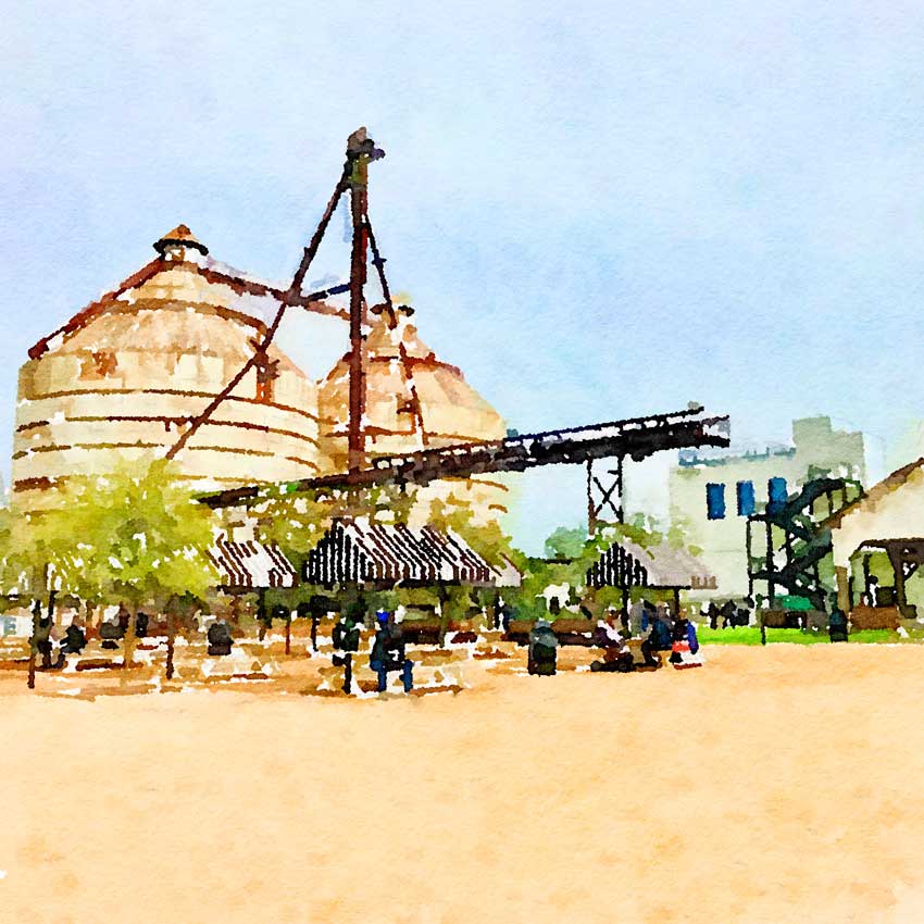 magnolia market digitally painted photo